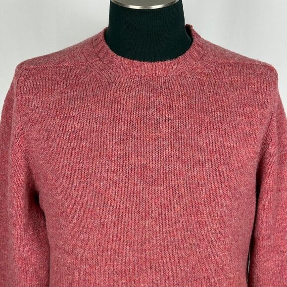 Vintage Scottish Wool Coral Knit Crew Sweater - Men’s 44/XL - Picture 5 of 6